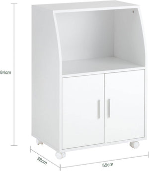Getränkewagen | Küchenschrank | Mikrowellenschrank Weiss