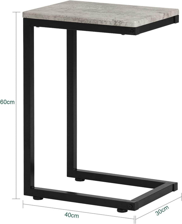 Beistelltisch Metall | Couchtisch | Laptoptisch | Hellgrau | FBT44-HG