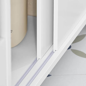 Badrollwagen | Nischenschrank | Badschrank Weiss BZR02-W
