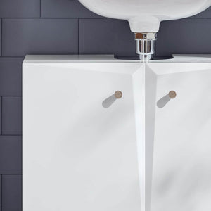 Waschbeckenunterschrank | Badschrank | Waschtisch | Unterschrank Weiss BZR92-W