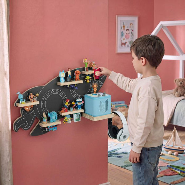 Tonie-Regal MyLittleStory Rocket für bis zu 40 Tonies grau