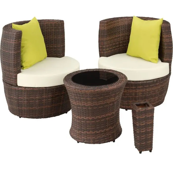 Aluminium Rattan Sitzgruppe Nizza