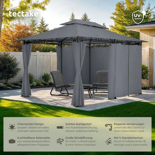 Gartenpavillon Emine anthrazit