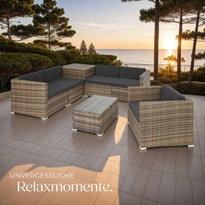 Rattan Lounge Pisa, natur