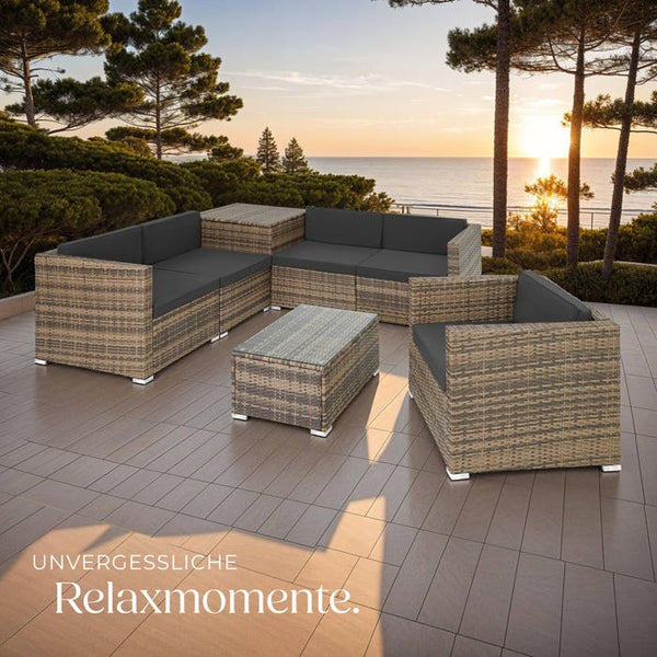 Rattan Lounge Pisa, natur