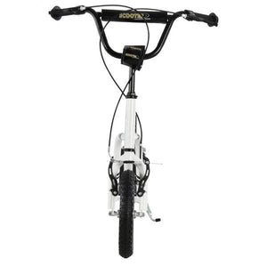 Tretroller Scooter Cityroller verstellbar Aluminium Weiss