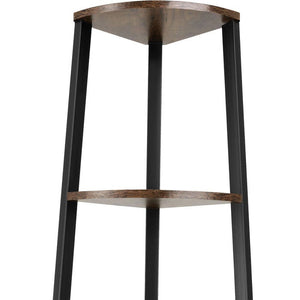 Eckregal Newbridge 34x34x125cm Industrial dunkelbraun