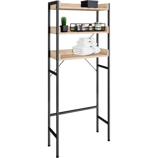 Badezimmerregal Seattle Industrial Holz hell, Eiche Sonoma 67 x 25 x 165,5 cm