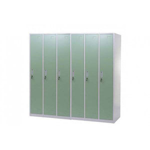 Schliessfach, Spind Umkleidekabine Schliessfachschrank, Metall 6 Fächer