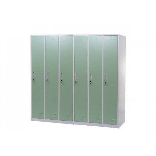 Schliessfach, Spind Umkleidekabine Schliessfachschrank, Metall 6 Fächer