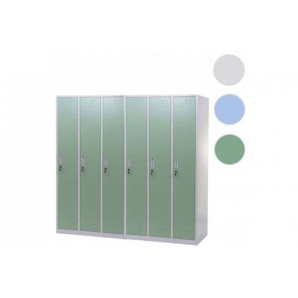 Schliessfach, Spind Umkleidekabine Schliessfachschrank, Metall 6 Fächer