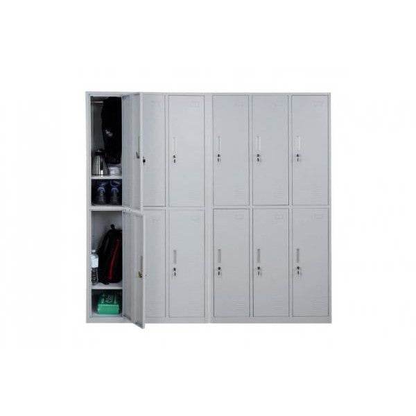 Schliessfach, Schliessfachschrank, Umkleidekabine, Spind, Metall 12 Fächer