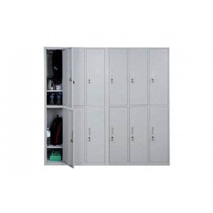 Schliessfach, Schliessfachschrank, Umkleidekabine, Spind, Metall 12 Fächer