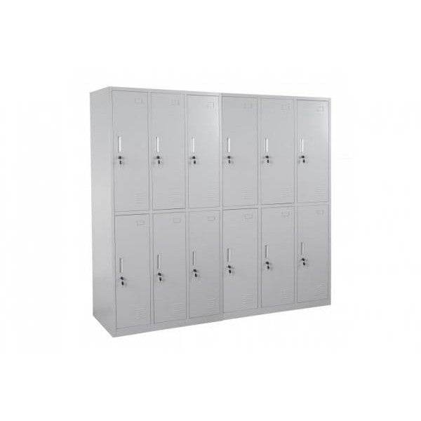 Schliessfach, Schliessfachschrank, Umkleidekabine, Spind, Metall 12 Fächer