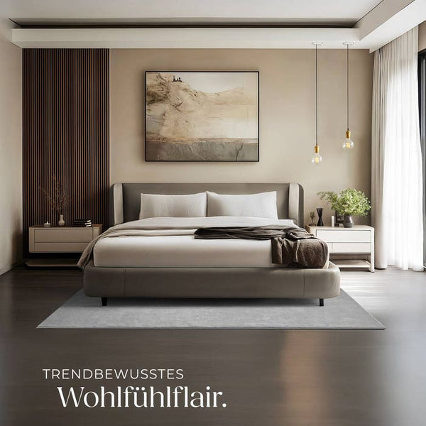 Short pile carpet Soft Zone gray 140 x 200 cm 
