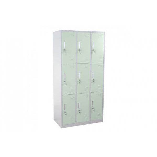 Schliessfach, Schliessfachschrank Umkleidekabine Spind, Metall 18 Fächer