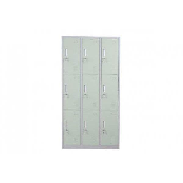 Schliessfach, Schliessfachschrank Umkleidekabine Spind, Metall 18 Fächer