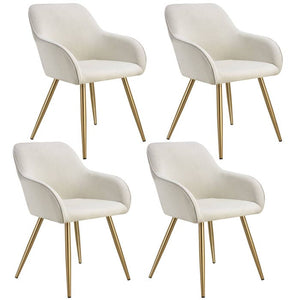 Stuhl Marilyn créme/gold 4er Set