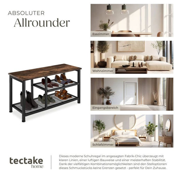 Scarpiera Taunton - Marrone scuro industriale 