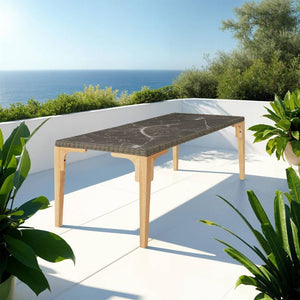 Rattan Tisch Foggia natur