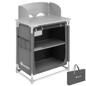 Camping kitchen 76x53.5x107cm gray