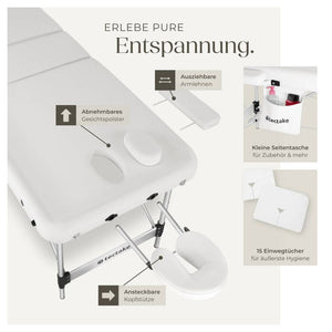 3 Zonen Massageliege Ko Tao weiss