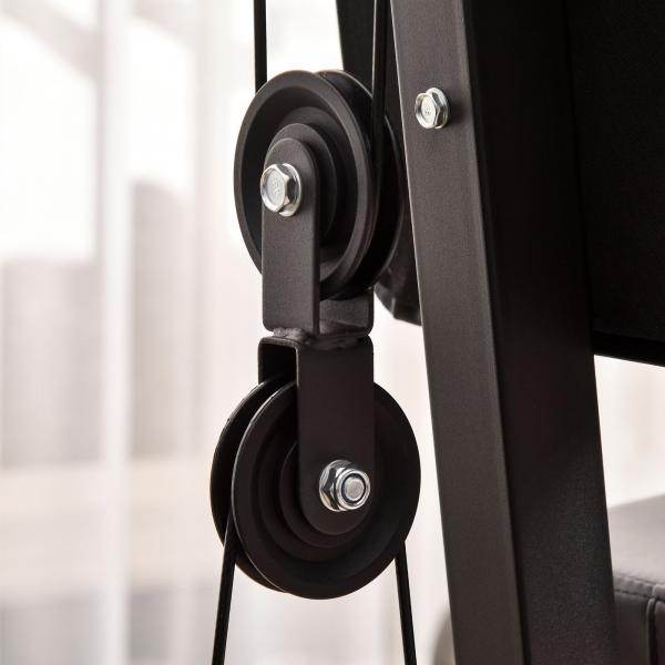 Kraftstation Fitnessstation Multigym inkl. Gewichten Stahl Schwarz