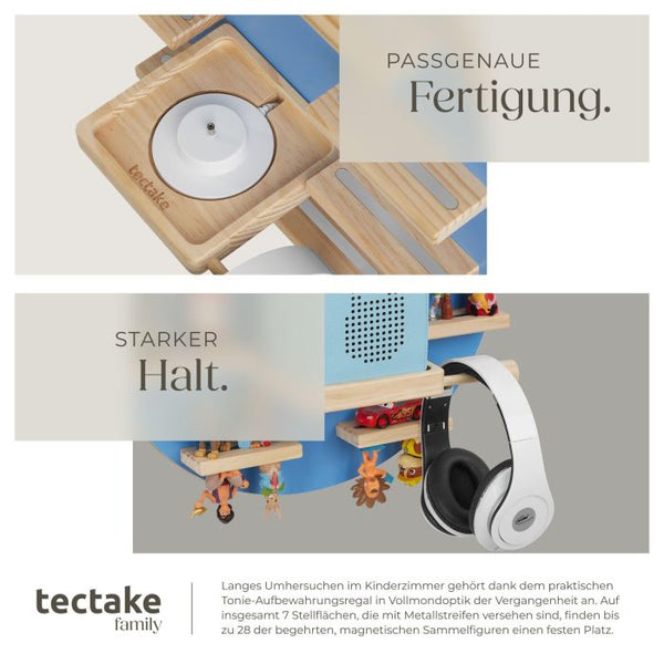 Tonie-Regal MyLittleStory Moon für bis zu 28 Tonies blau