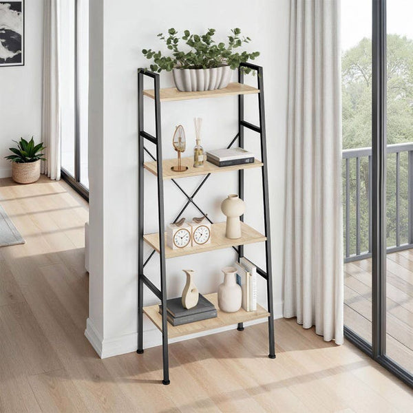 Leiterregal Liverpool 61,5 x 36,5 x 150cm- industrial hellbraun