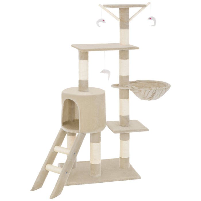 Arbre à chat Dominik, 144 cm, beige