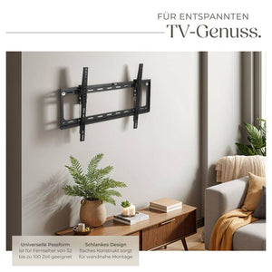 TV Wandhalterung neigbar für 32"" (81cm) - 65"" (165cm), VESA max.: 600x400, bis 70kg