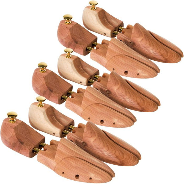 3 Paar Schuhspanner Zedernholz Grösse 44-45
