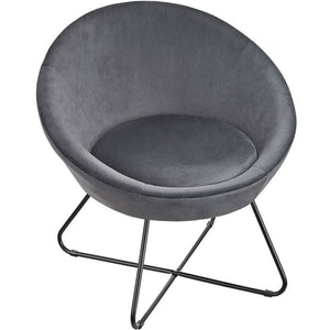 Cocktailsessel Centera Samtoptik anthrazit