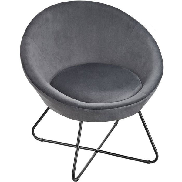 Cocktailsessel Centera Samtoptik anthrazit