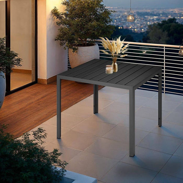 Aluminium Gartentisch Maren schwarz