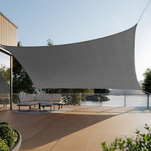 Pare-soleil gris clair 4 x 6 m 