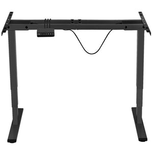 Telaio per tavolo Twain, regolabile in altezza, 110-168x60x60-125cm, nero