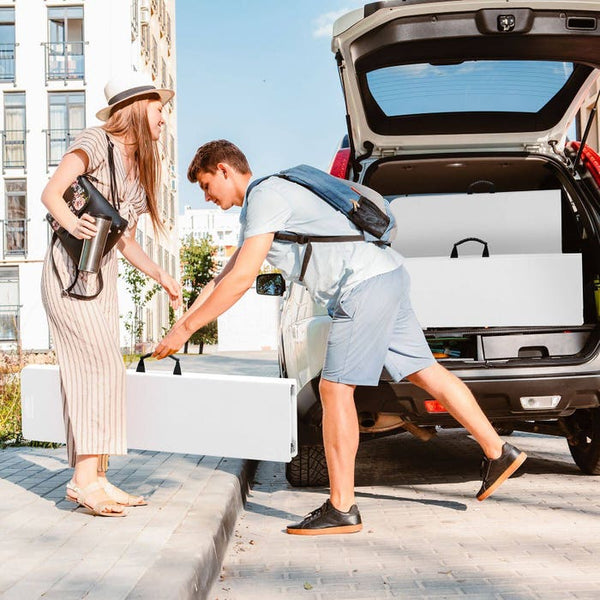 Campingtischgarnitur klappbar weiss