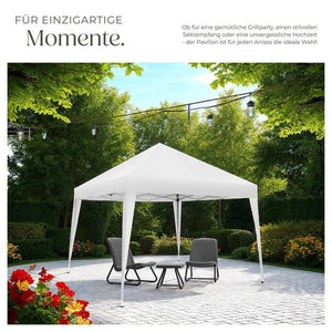Faltbarer Pavillon Linosa 3x3 m weiss