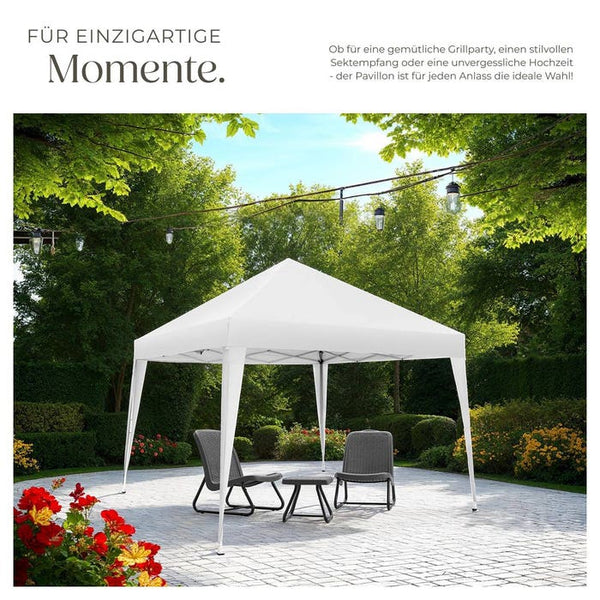 Faltbarer Pavillon Linosa 3x3 m weiss