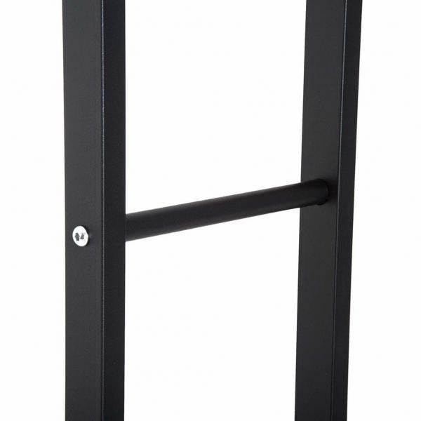 Feuerholzregal Kaminholzablage Kaminholzständer Kaminholzhalter 100kg Stahl Schwarz