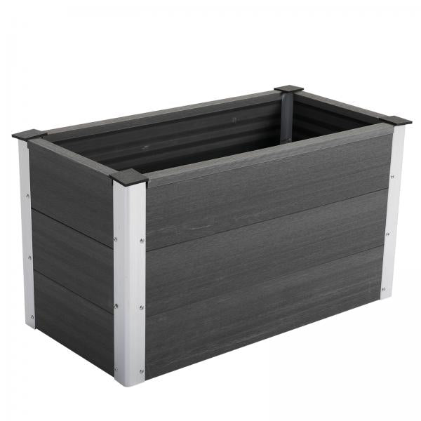 Pflanzkasten Blumenkübel Blumenkasten WPC + Aluminium