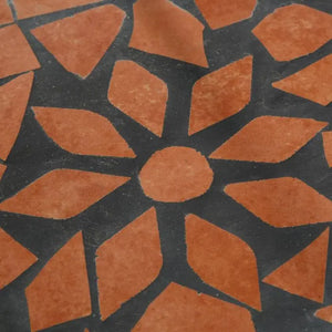 Metallregal terracotta