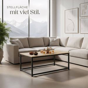 Couchtisch Lynch Industrial Holz hell, Eiche Sonoma