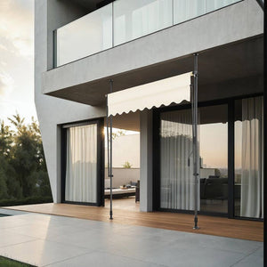 Klemmmarkise beige 200 x 180 cm