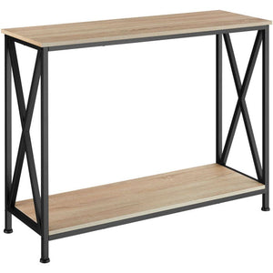 Konsolentisch Tacoma Industrial Holz hell, Eiche Sonoma