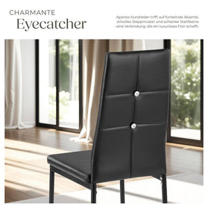Set Esszimmerstuhl Julien schwarz 4er Set