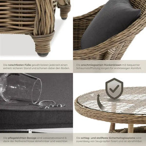 Aluminium Rattan Sitzgruppe Zürich