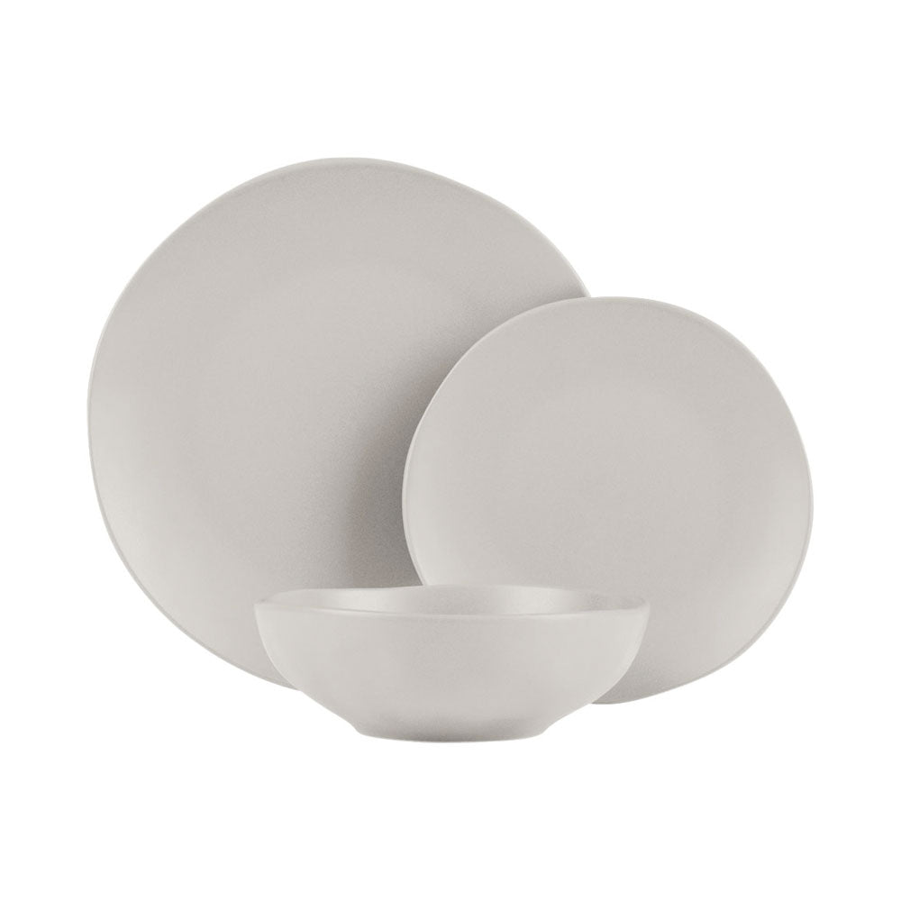 Berlinger Haus 18-teiliges Tellerset matt cream Sahara Collection