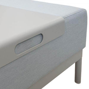 Alu-Garten-Garnitur HWC-C47, Sofa, Outdoor Stoff/Textil ~ blau mit Ablage, Kissen braun